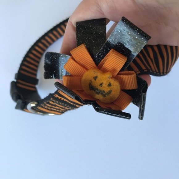 Halloween dog collar Large/XL Jack O Lantern Trick or Treat Costume Party - Picture 2 of 10